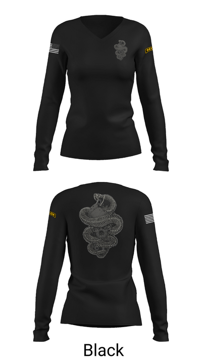 HHC 1-8IN SCT 3807535 Women's Long Sleeve V-neck Shirt - 23