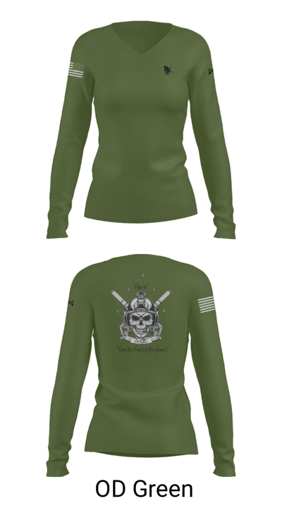 C co 1-185 Th 38843734 Women's Long Sleeve V-neck Shirt - 57