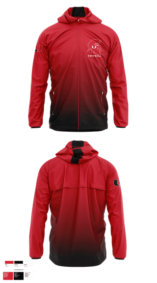 Windbreaker, Union High School Football, Football, Teamtime, Team time, sublimation, custom sports apparel, team uniforms, spirit wear, spiritwear, sports uniforms, custom shirts, team store, custom team store, fundraiser sports, apparel fundraiser