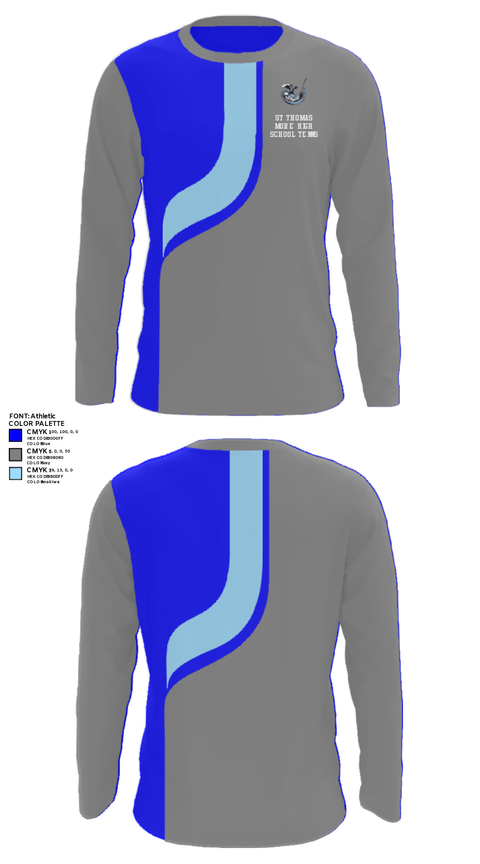 Long Sleeve Performance Shirt, St Thomas More High School Tennis, Tennis, Teamtime, Team time, sublimation, custom sports apparel, team uniforms, spirit wear, spiritwear, sports uniforms, custom shirts, team store, custom team store, fundraiser sports, apparel fundraiser