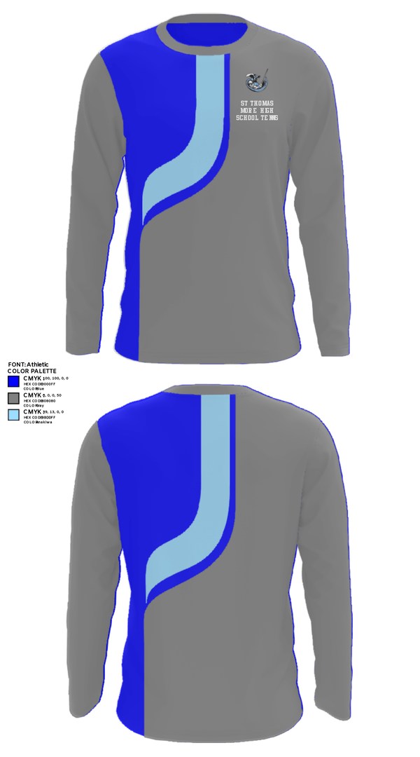Long Sleeve Performance Shirt, St Thomas More High School Tennis, Tennis, Teamtime, Team time, sublimation, custom sports apparel, team uniforms, spirit wear, spiritwear, sports uniforms, custom shirts, team store, custom team store, fundraiser sports, apparel fundraiser