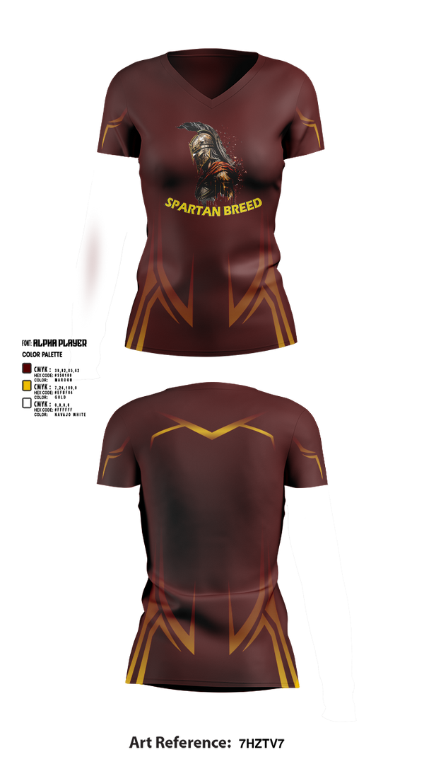 Womens Short Sleeve Vneck Shirt, West Tampa spartans, , Teamtime, Team time, sublimation, custom sports apparel, team uniforms, spirit wear, spiritwear, sports uniforms, custom shirts, team store, custom team store, fundraiser sports, apparel fundraiser