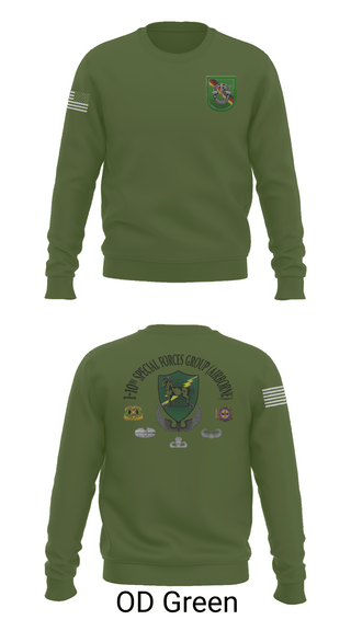 Crew Neck Sweatshirt, 1-10 SFG FSC, Army, Teamtime, Team time, sublimation, custom sports apparel, team uniforms, spirit wear, spiritwear, sports uniforms, custom shirts, team store, custom team store, fundraiser sports, apparel fundraiser