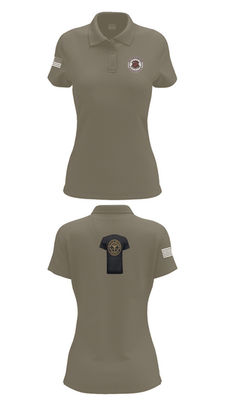 Womens Short Sleeve Performance Polo, BOLC 187TH, Army, Teamtime, Team time, sublimation, custom sports apparel, team uniforms, spirit wear, spiritwear, sports uniforms, custom shirts, team store, custom team store, fundraiser sports, apparel fundraiser