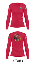 RAMAPOUGHS NATIVE NATION 20469429 Women's Long Sleeve V-neck Shirt - 20