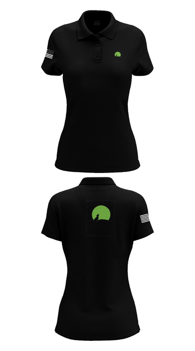 Moondog pub and grub 52756247 Women's Short Sleeve Performance Polo  - 36
