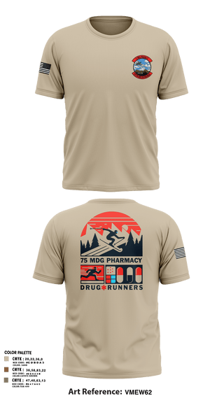 Short Sleeve Performance Shirt, 75 HCOS SGGD, Air Force, Teamtime, Team time, sublimation, custom sports apparel, team uniforms, spirit wear, spiritwear, sports uniforms, custom shirts, team store, custom team store, fundraiser sports, apparel fundraiser