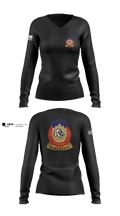 127th ASB WORKHORSE 79378829 Women's Long Sleeve V-neck Shirt - 1