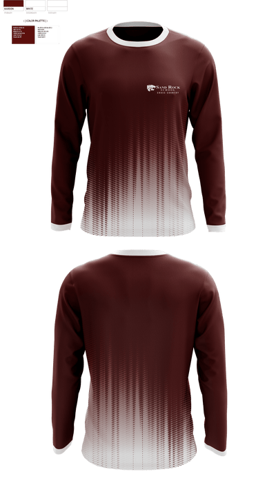 Sand Rock High School Cross Country 43926867 Long Sleeve Performance Shirt - 1