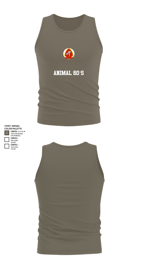 Tank Top, Animal 60’s, , Teamtime, Team time, sublimation, custom sports apparel, team uniforms, spirit wear, spiritwear, sports uniforms, custom shirts, team store, custom team store, fundraiser sports, apparel fundraiser