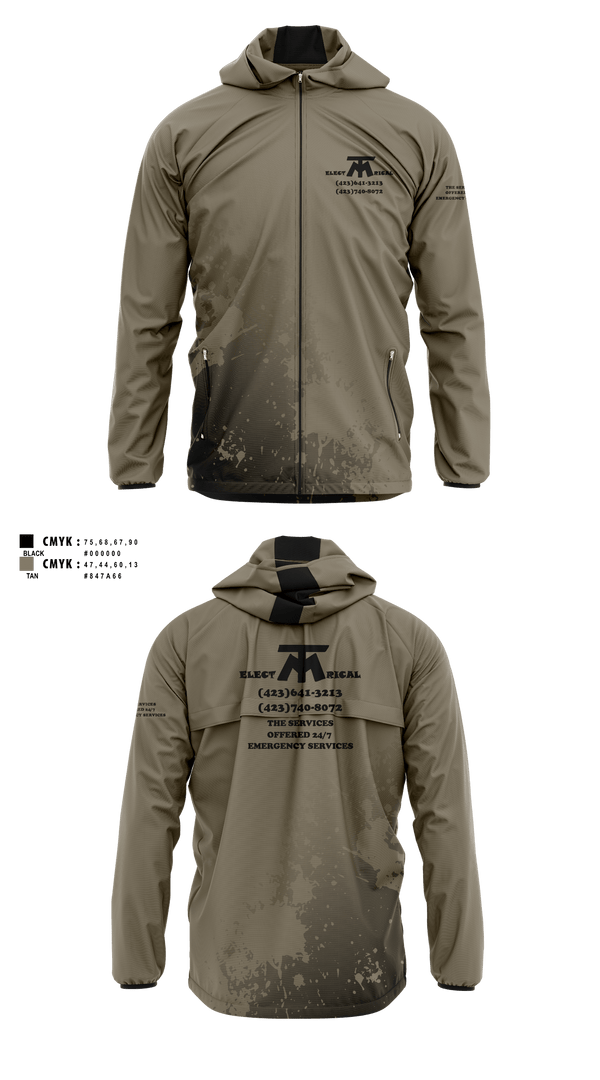 Windbreaker, MT ELECTRICAL SERVICES, , Teamtime, Team time, sublimation, custom sports apparel, team uniforms, spirit wear, spiritwear, sports uniforms, custom shirts, team store, custom team store, fundraiser sports, apparel fundraiser