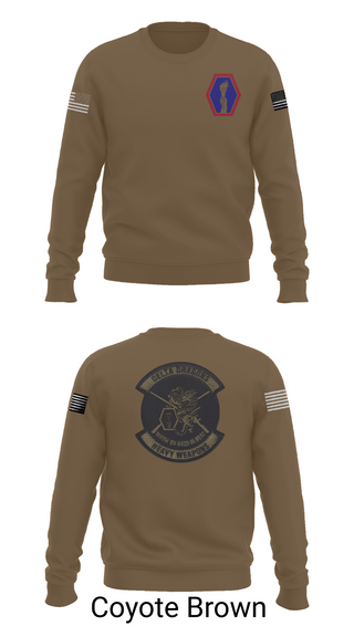 Crew Neck Sweatshirt, 100th Battalion 442nd Infantry Delta dragons, Army, Teamtime, Team time, sublimation, custom sports apparel, team uniforms, spirit wear, spiritwear, sports uniforms, custom shirts, team store, custom team store, fundraiser sports, apparel fundraiser