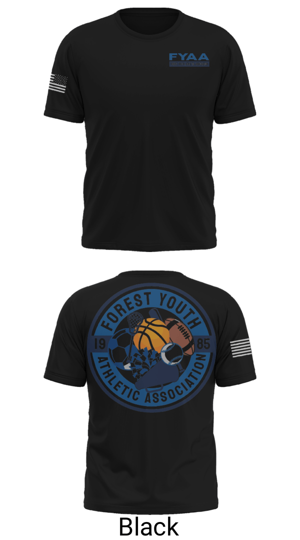 Short Sleeve Performance Shirt, Forest Youth Athletic Association Football, Football, Teamtime, Team time, sublimation, custom sports apparel, team uniforms, spirit wear, spiritwear, sports uniforms, custom shirts, team store, custom team store, fundraiser sports, apparel fundraiser