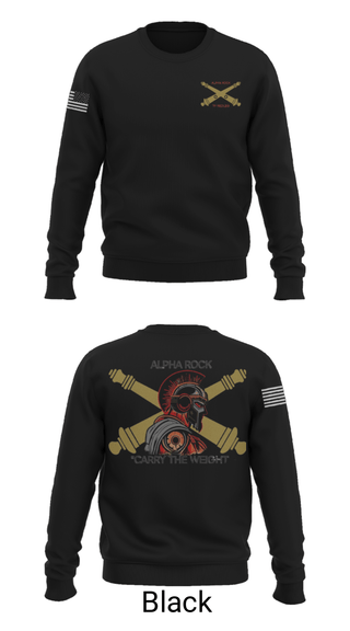 Crew Neck Sweatshirt, ALPHA ROCK, Army, Teamtime, Team time, sublimation, custom sports apparel, team uniforms, spirit wear, spiritwear, sports uniforms, custom shirts, team store, custom team store, fundraiser sports, apparel fundraiser
