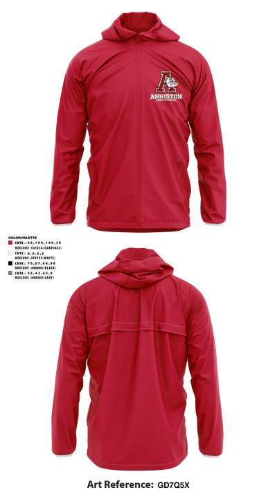 Anniston High School 66349692 Windbreaker - 6