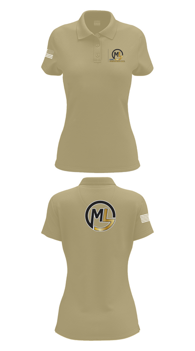 ML concrete Llc 36840033 Women's Short Sleeve Performance Polo  - 43
