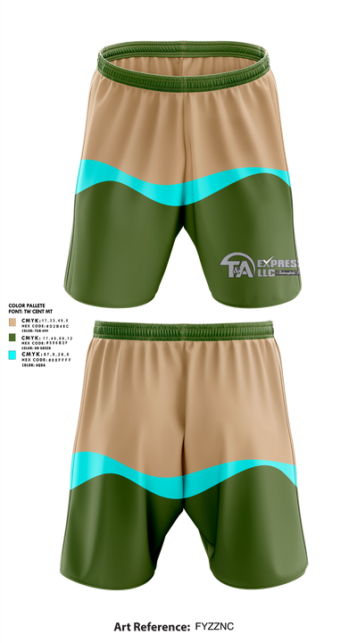 T&A Express LLC 81291487 Athletic Shorts With Pockets - 1