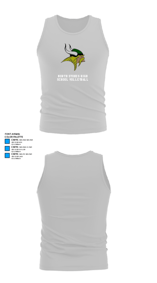 Tank Top, North Stokes High School Volleyball, Women's Volleyball, Teamtime, Team time, sublimation, custom sports apparel, team uniforms, spirit wear, spiritwear, sports uniforms, custom shirts, team store, custom team store, fundraiser sports, apparel fundraiser