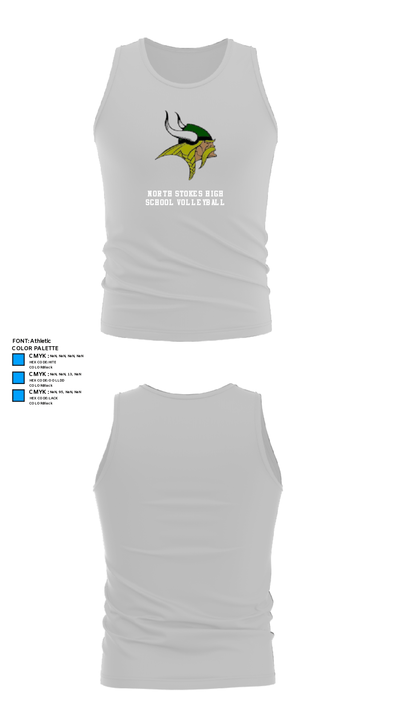 North Stokes High School Volleyball 48844237 Tank Top - 13