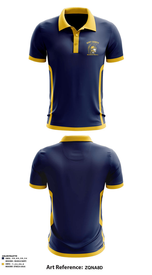 Short Sleeve Performance Polo, Kent County High School Basketball, Men's Basketball, Teamtime, Team time, sublimation, custom sports apparel, team uniforms, spirit wear, spiritwear, sports uniforms, custom shirts, team store, custom team store, fundraiser sports, apparel fundraiser
