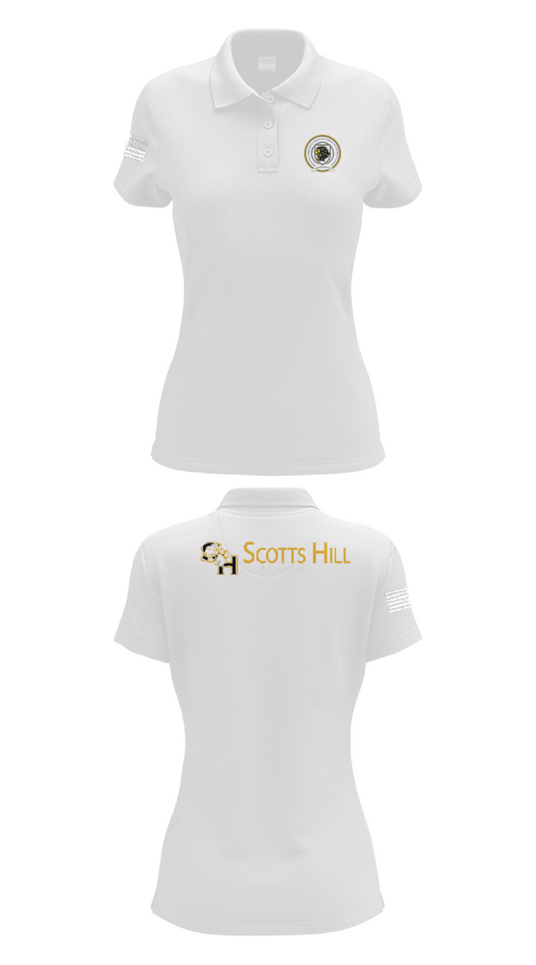 Womens Short Sleeve Performance Polo, Scotts Hill High School Band, Spirit Store, Teamtime, Team time, sublimation, custom sports apparel, team uniforms, spirit wear, spiritwear, sports uniforms, custom shirts, team store, custom team store, fundraiser sports, apparel fundraiser