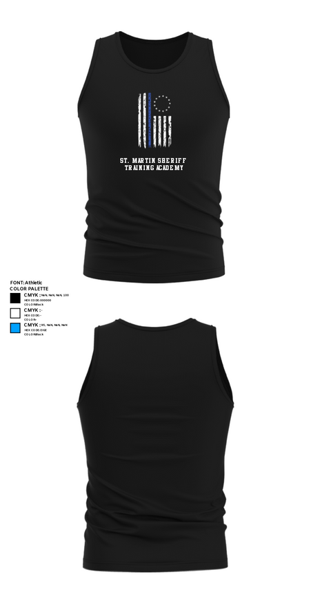 Tank Top, St. Martin Sheriff Training Academy, Police, Teamtime, Team time, sublimation, custom sports apparel, team uniforms, spirit wear, spiritwear, sports uniforms, custom shirts, team store, custom team store, fundraiser sports, apparel fundraiser