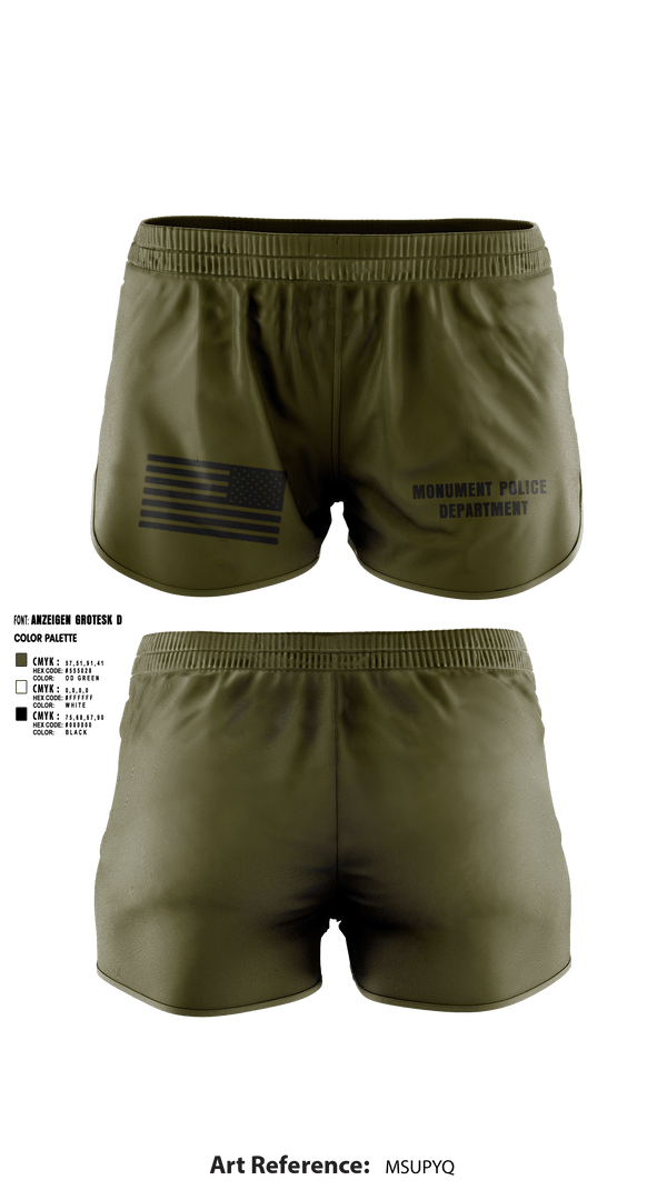 Ranger Panties, Monument Police Department, Police, Teamtime, Team time, sublimation, custom sports apparel, team uniforms, spirit wear, spiritwear, sports uniforms, custom shirts, team store, custom team store, fundraiser sports, apparel fundraiser