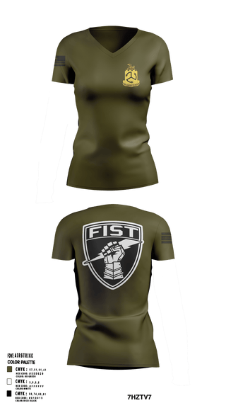 Womens Short Sleeve Vneck Shirt, 1-200 Infantry, National Guard, Teamtime, Team time, sublimation, custom sports apparel, team uniforms, spirit wear, spiritwear, sports uniforms, custom shirts, team store, custom team store, fundraiser sports, apparel fundraiser