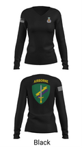 Civil Affairs Schoolhouse 5293701 Women's Long Sleeve V-neck Shirt - 37