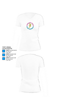 Acreage Girls Flag Football 93522581 Women's Short Sleeve V-neck Shirt - 18