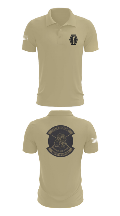 100th Battalion 442nd Infantry Delta dragons 60081058 Short Sleeve Performance Polo - 87