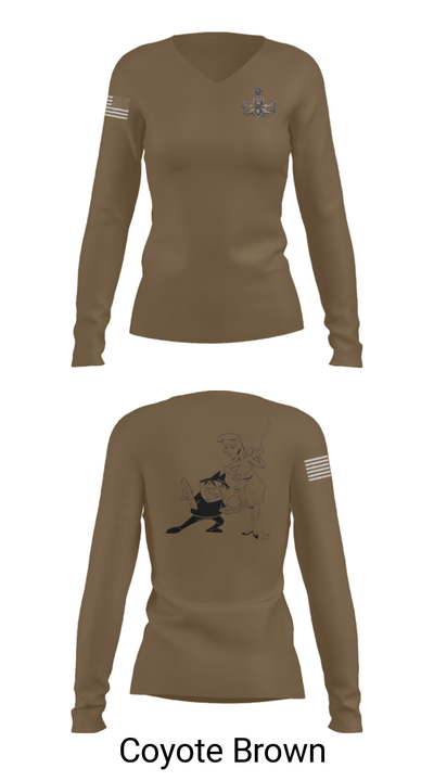 18th EOD Det 1033704 Women's Long Sleeve V-neck Shirt - 21
