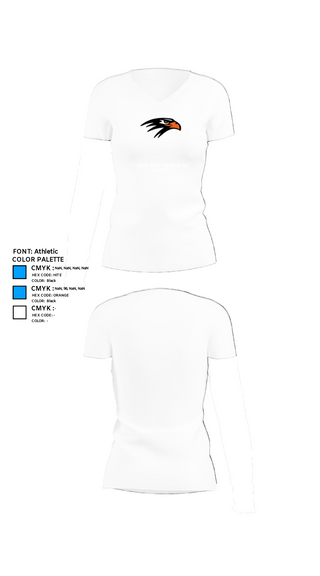 Womens Short Sleeve Vneck Shirt, Bloomer High School Cross Country, Cross Country, Teamtime, Team time, sublimation, custom sports apparel, team uniforms, spirit wear, spiritwear, sports uniforms, custom shirts, team store, custom team store, fundraiser sports, apparel fundraiser