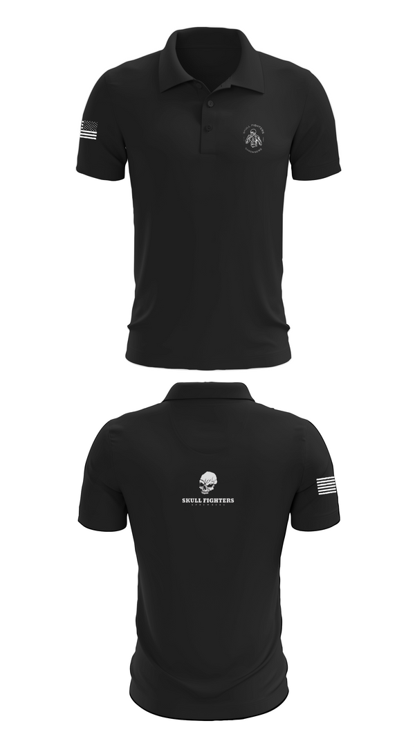 Short Sleeve Performance Polo, Skull Fighters, Wrestling, Teamtime, Team time, sublimation, custom sports apparel, team uniforms, spirit wear, spiritwear, sports uniforms, custom shirts, team store, custom team store, fundraiser sports, apparel fundraiser