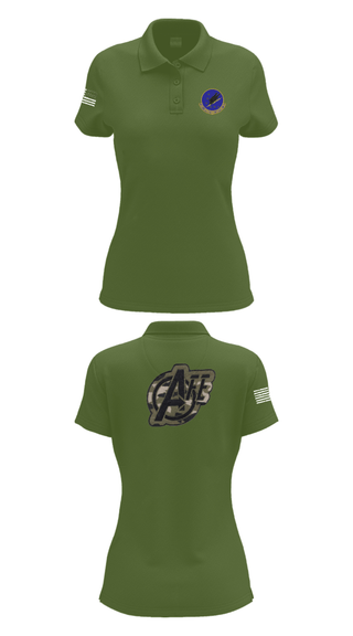 Womens Short Sleeve Performance Polo, 509 OSS, Air Force, Teamtime, Team time, sublimation, custom sports apparel, team uniforms, spirit wear, spiritwear, sports uniforms, custom shirts, team store, custom team store, fundraiser sports, apparel fundraiser