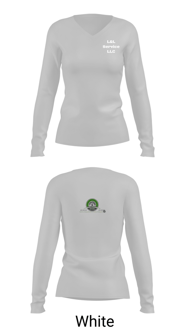Womens Long Sleeve Vneck Shirt 1, L&L Service LLC, , Teamtime, Team time, sublimation, custom sports apparel, team uniforms, spirit wear, spiritwear, sports uniforms, custom shirts, team store, custom team store, fundraiser sports, apparel fundraiser