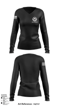 Schwarze Gruppe 642 16282105 Women's Long Sleeve V-neck Shirt - 128