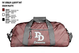 Duffle Bag, David Douglas High School Swimming, Swimming, Teamtime, Team time, sublimation, custom sports apparel, team uniforms, spirit wear, spiritwear, sports uniforms, custom shirts, team store, custom team store, fundraiser sports, apparel fundraiser
