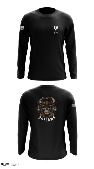 Long Sleeve Performance Shirt, Outlaw Platoon, , Teamtime, Team time, sublimation, custom sports apparel, team uniforms, spirit wear, spiritwear, sports uniforms, custom shirts, team store, custom team store, fundraiser sports, apparel fundraiser