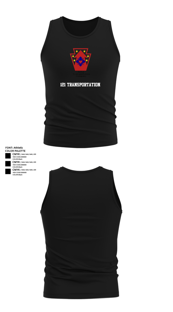 Tank Top, 121 transportation, National Guard, Teamtime, Team time, sublimation, custom sports apparel, team uniforms, spirit wear, spiritwear, sports uniforms, custom shirts, team store, custom team store, fundraiser sports, apparel fundraiser