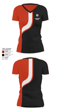 Davie High School 40353315 Women's Short Sleeve V-neck Shirt - 35