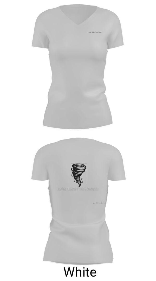 Womens Short Sleeve Vneck Shirt, KEVIN KERNS STORM CHASING, , Teamtime, Team time, sublimation, custom sports apparel, team uniforms, spirit wear, spiritwear, sports uniforms, custom shirts, team store, custom team store, fundraiser sports, apparel fundraiser