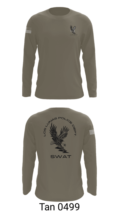 LOS LUNAS POLICE DEPT. SWAT 5938018 Long Sleeve Performance Shirt - 63
