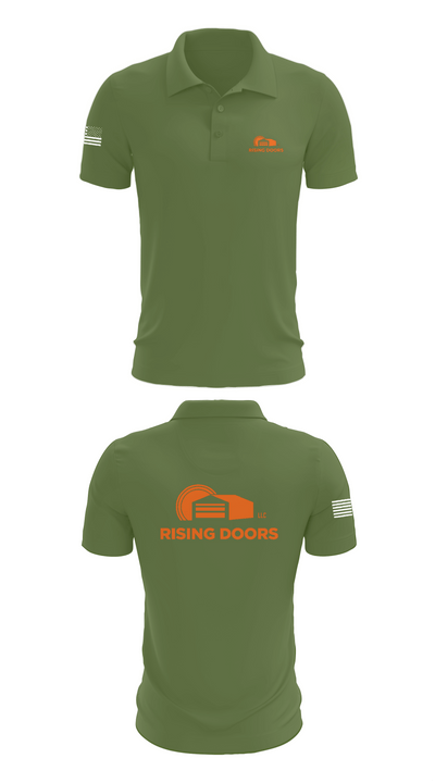 Rising Doors 80958329 Short Sleeve Performance Polo - 47