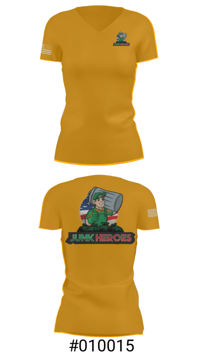 Junk Heroes 27502871 Women's Short Sleeve V-neck Shirt - 21