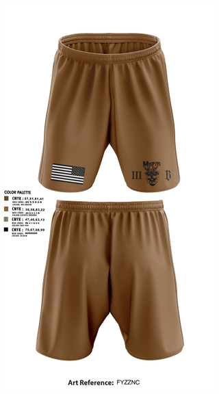 Athletic Shorts With Pockets, 3B 1-325 AIR, 2BCT, 82ND ABN DIV, Army, Teamtime, Team time, sublimation, custom sports apparel, team uniforms, spirit wear, spiritwear, sports uniforms, custom shirts, team store, custom team store, fundraiser sports, apparel fundraiser