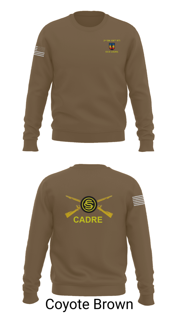Crew Neck Sweatshirt, 106th RTI OCS, , Teamtime, Team time, sublimation, custom sports apparel, team uniforms, spirit wear, spiritwear, sports uniforms, custom shirts, team store, custom team store, fundraiser sports, apparel fundraiser