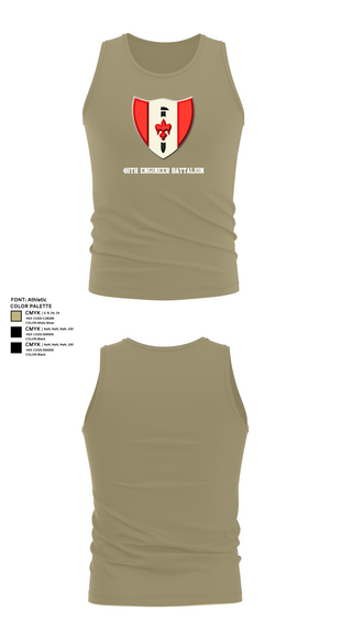 Tank Top, 46th Engineer Battalion, Army, Teamtime, Team time, sublimation, custom sports apparel, team uniforms, spirit wear, spiritwear, sports uniforms, custom shirts, team store, custom team store, fundraiser sports, apparel fundraiser