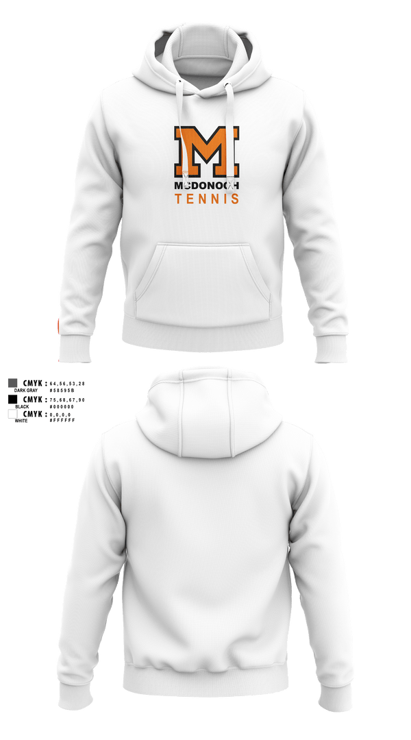 Hoodie, Girls Tennis McDonogh School, Tennis, Teamtime, Team time, sublimation, custom sports apparel, team uniforms, spirit wear, spiritwear, sports uniforms, custom shirts, team store, custom team store, fundraiser sports, apparel fundraiser