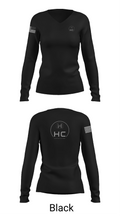 HC CONSTRUCTION 95548927 Women's Long Sleeve V-neck Shirt - 35